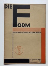 Die Form 15 / 1926 - Einband Joost Schmidt / Bauhaus - Architektur, Neues Bauen