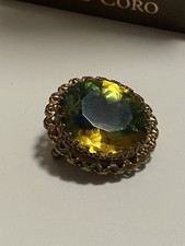 Vintage Brosche Goldfarbe