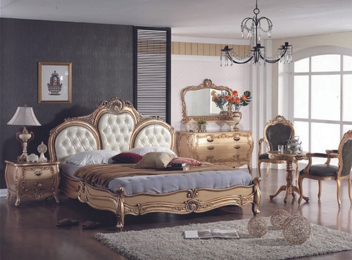 Luxus bett aus massivholz - luxus,