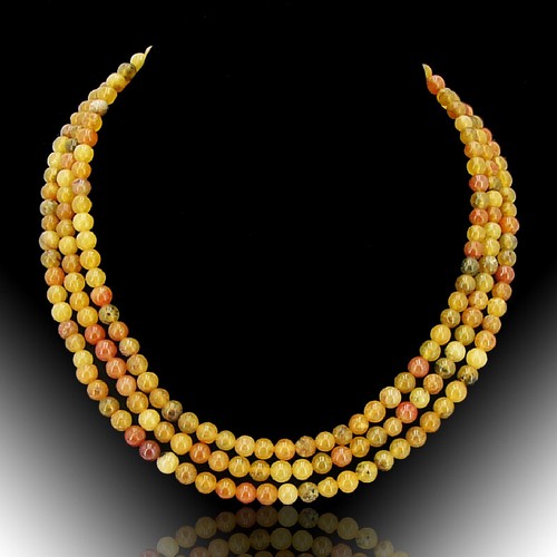 Gelb jade kette halskette - gelb,