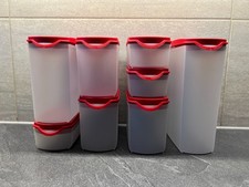 Tupperware Eidgenossen plus rot 8 Stück Set (1x2,2l; 1x1,6l; 3x 350ml; 3x1l)
