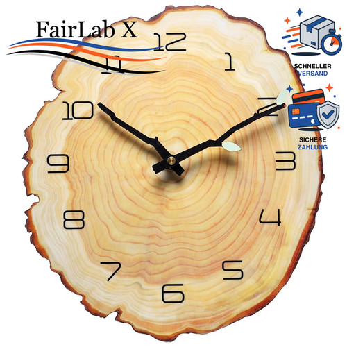 Wanduhr zoll holz - wanduhr,