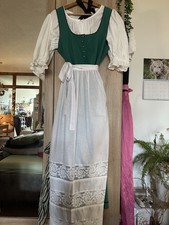 Trachten Dirndl, Größe 40, 3-teilig, schwarz/grün/  gemustert