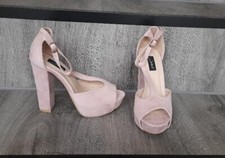 Sexy Sandalen Pumps High Heels nude Plateau Gr. 40 - NEU -