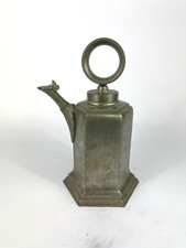 Vintage Prismenkanne Meister Max Hediger Zürich Zinnkanne Zinn Kanne Antikstil