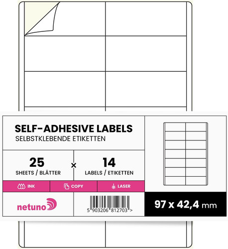 Blatt etiketten - 25,