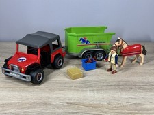 PLAYMOBIL Reiterhof 4189 Geländewagen mit Pferdeanhänger | Pferd, Reiter