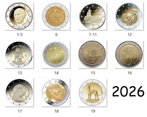 Euro 2026 gedenkmünze - 2,