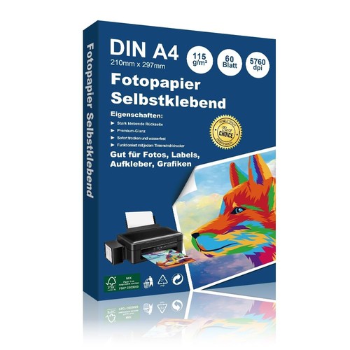 Inkjet fotopapier glänzend - a4,