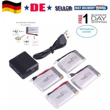 4 stk. 650mAh 3.7V Lipo Akku +