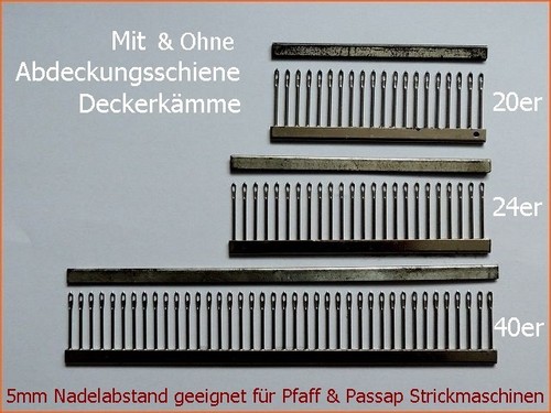 Sockenkamm 5mm 40er 24er 20er
