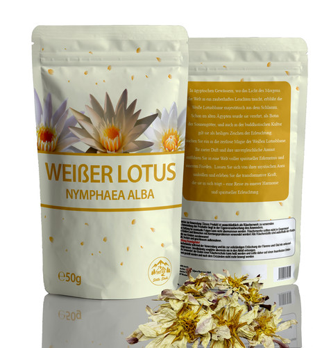 Gramm weiße lotus blüten - 50,