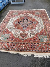 INDIA Teppich (2,5x3,0) reine Wolle Handgeknüpft *Herez - Ivory Styl* -Reduziert