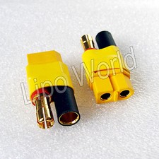 5.5mm Goldkontakte Stecker - XT60 Buchse Hochvoltstecker Adapter Lade Kabel Akku