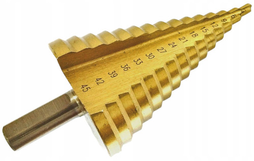 Stufenbohrer hss tin - tin, 4-45mm