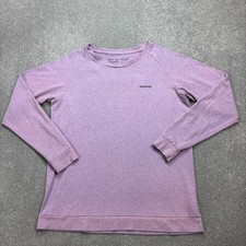 Patagonia Shirt Damen Large Lila Cool Wandern Outdoor Responsibili-Tee Lady