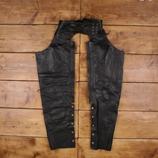 Vintage Jamin Leder Chaps Hose Trousers 36x30 verstellbar Unisex gerade