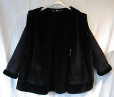 WASCHBAR Pelzmantel LEICHT Lamm Pelz Leder Imitat Jacke warm Mantel Teddy Plüsch