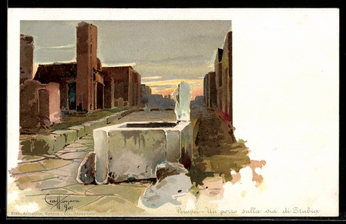 Antike pompei pozzo sulla - pozzo,