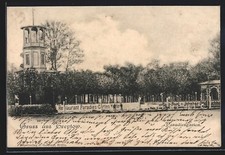 Treptow, Restaurant Paradies-Garten & Aussichtsturm, Ansichtskarte 1907 