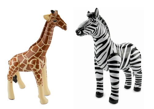 Aufblasbares wassertier zebra - wassertier,