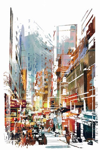 Wandbild abstrakte kunst - kunst, des