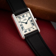 Cartier tank must argent