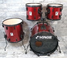 Sonor Panther Shellset 22" 12" 13" 16"  Wine Red 80s Vintage Made in Germany