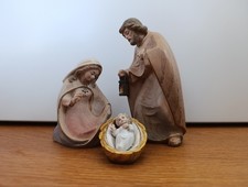 Pema Krippe Heilige Familie 12cm Krippenfiguren lasiert