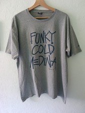 Stussy Shirt Gr. L - Funky Cold Medina Grau Vinyl T-Shirt 25th Anniversary