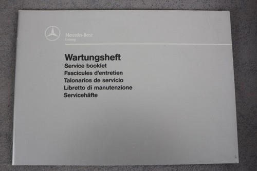 Mercedes benz wartungsheft - benz,