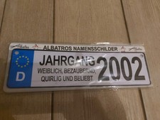 Albatros Namensschild Jahrgang