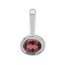 Cavill Silberanhänger Damen Rosa Turmalin 0,638ct Oval Modern Schmuck