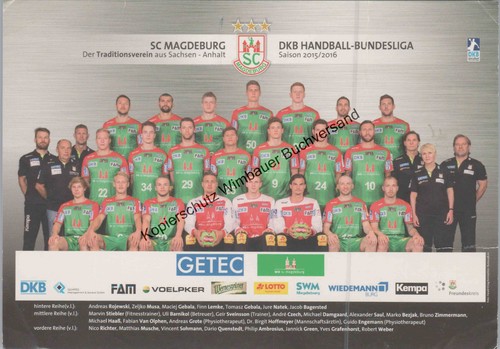Autogrammkarte magdeburg - autogrammkarte, sc