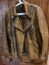 Motorradjacke Biker Leder Herren Hein Gericke Vintage Größe 50