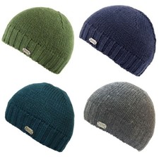 Kusan Merinowolle Zopfmuster Beanie Mütze - Docker - Fischer - Erwachsene