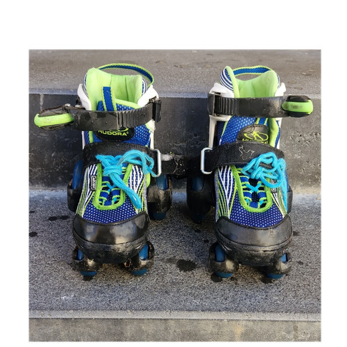 Hudora rollschuhe blau grün - hudora,