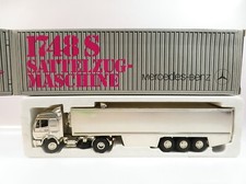 1:43 NZG 313 1748S Sattelzug Maschine chrom 