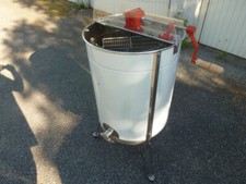 Honigschleuder manuell 3 Waben (bis DANDANT) Edelstahl