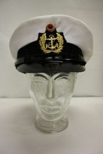 Schirmmütze Kapitänsmütze Kapitänl Mütze Matrose Marine Gr. 57 Bundesmarine NAVY