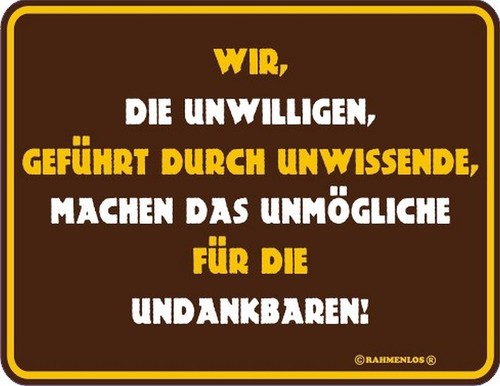 Blechschild schild wir die - schild, wir,