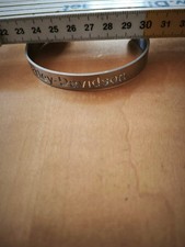 Biker / Harley Davidson Armreifen Edelstahl - Schriftzug ausgefräst