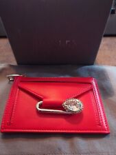 +++NEU+++ Alexander McQueen kleines Portemonnaie Leder, rot "Stecknadel" ++NEU++