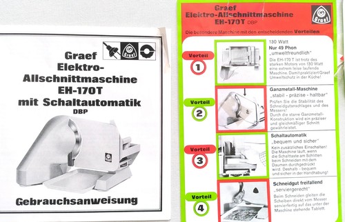Alte gebrauchsanweisung graef - gebrauchsanweisung,