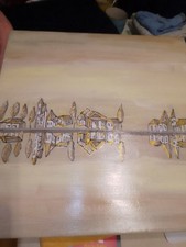 Haus Am See In Acryl  40/40cm