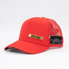 Red monkey designer trucker - red,