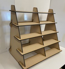 5-stufiger Displayständer. 60 cm x 50 cm. Handwerksregal. Gemälde, Theke. POS