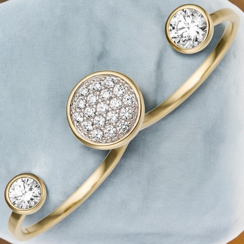 Damen zweifinger ring 333 - damen,