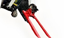 palettengabel Bagger MS01 Aufnahme B Ware Mir Lackschäden Farbe rot Baggerlöffel