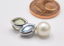 Weißgold Anhänger  Topas